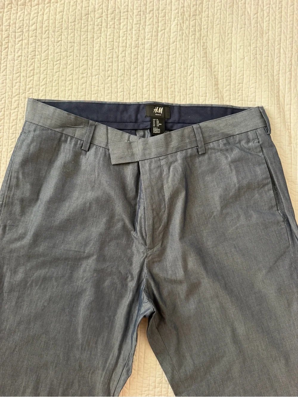 H&M Men's Dress Pants in Charcoal Gray